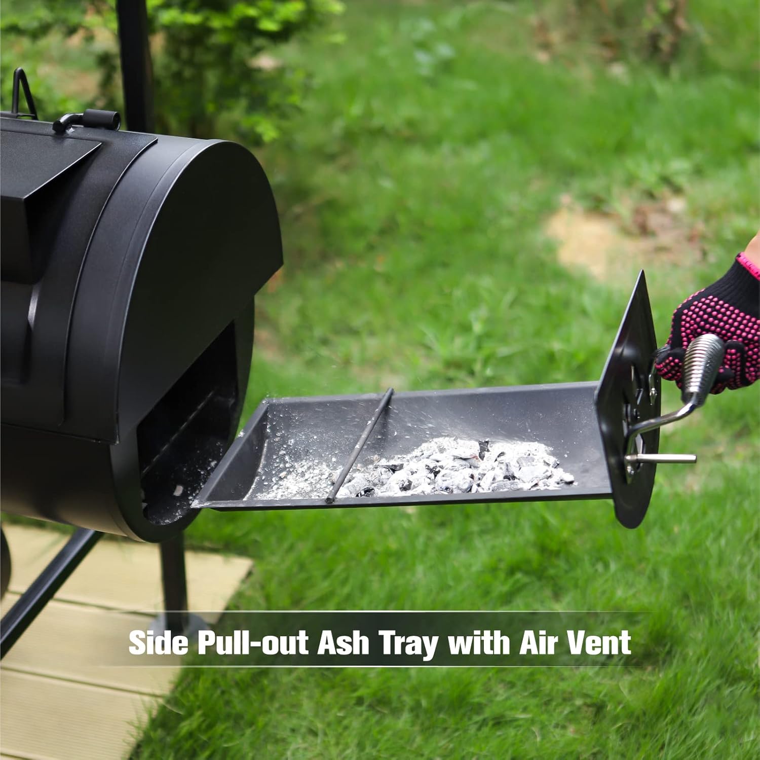 MFSTUDIO Heavy Duty Charcoal Wood Offset Smoker Grill review