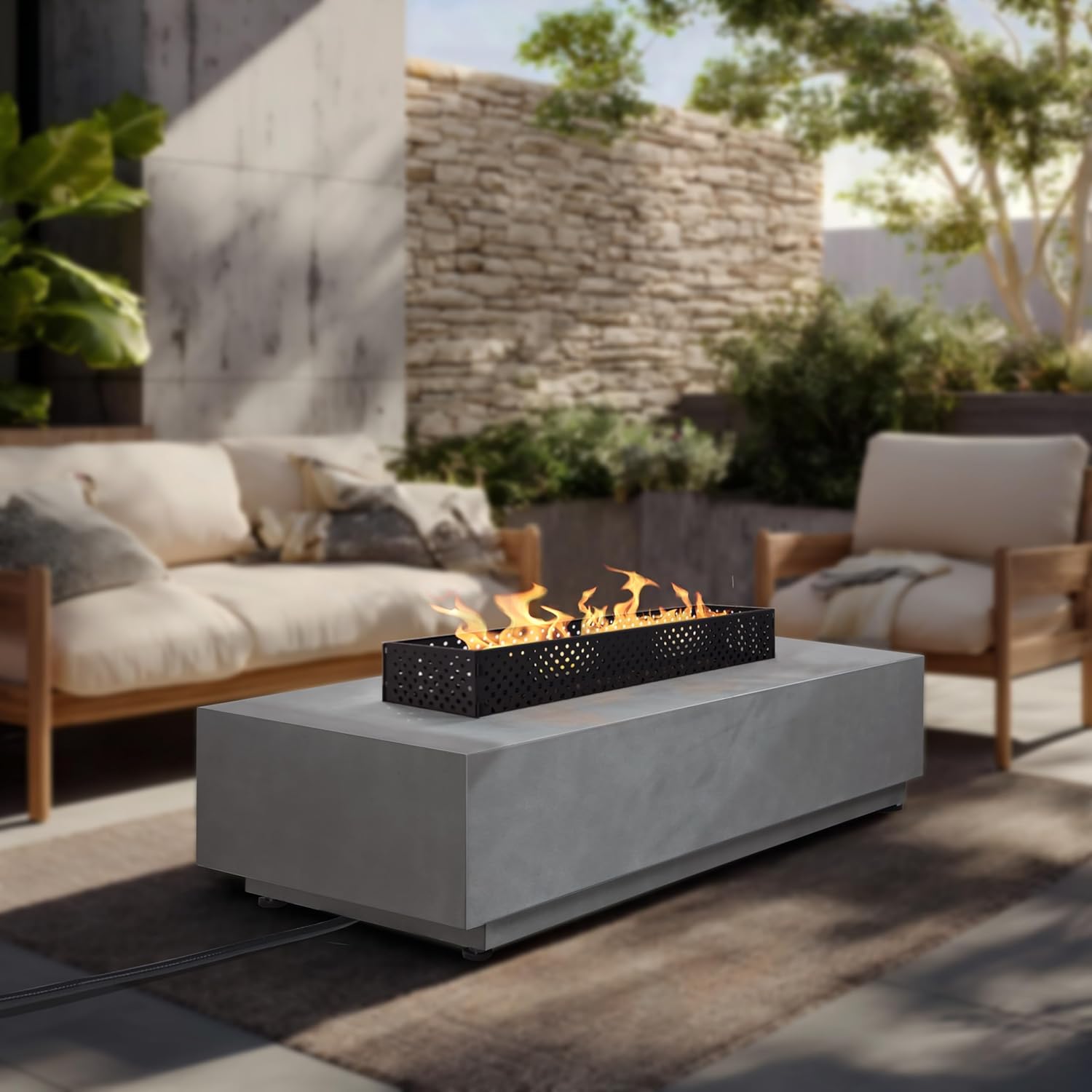 48” Rectangular Propane Fire Pit Table review