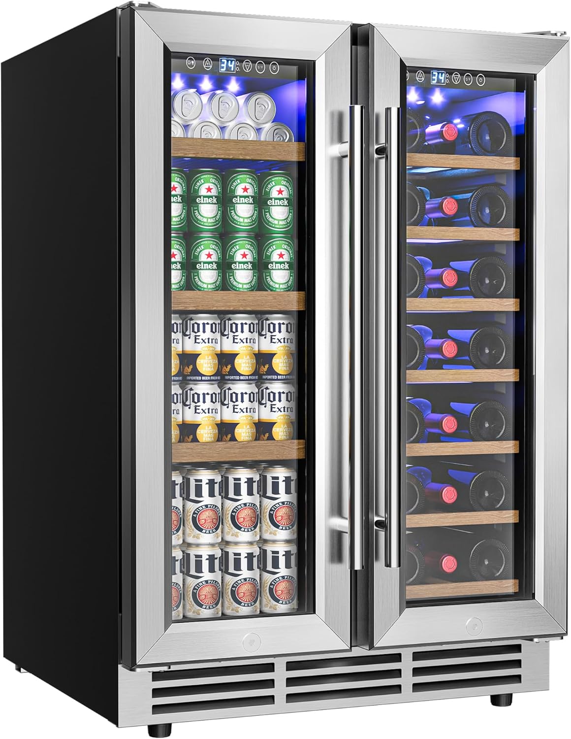 EUHOMY 24″ Dual Zone Wine and Beverage Refrigerator review