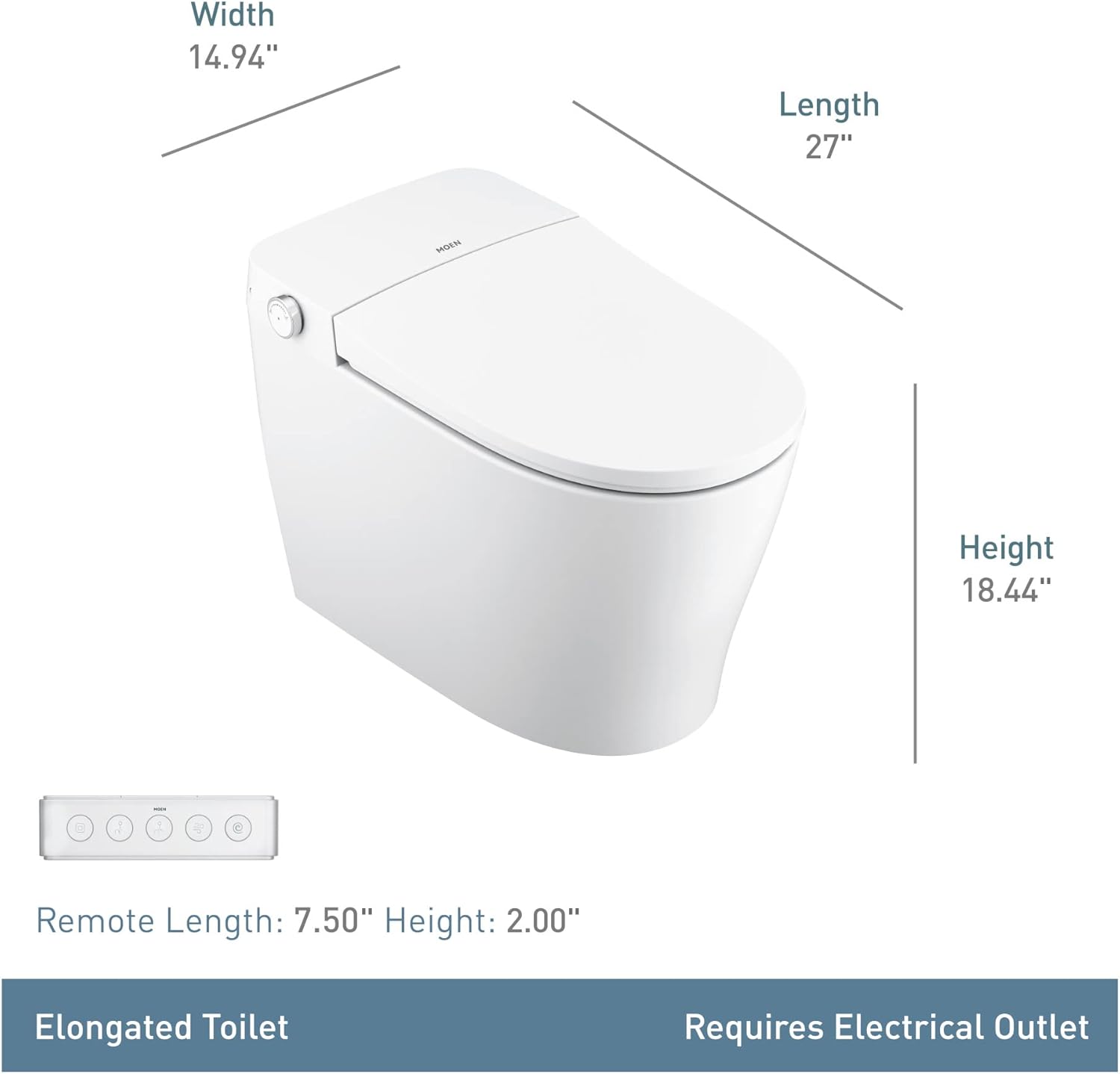 Moen ET900 2-Series Tankless Bidet Toilet White review