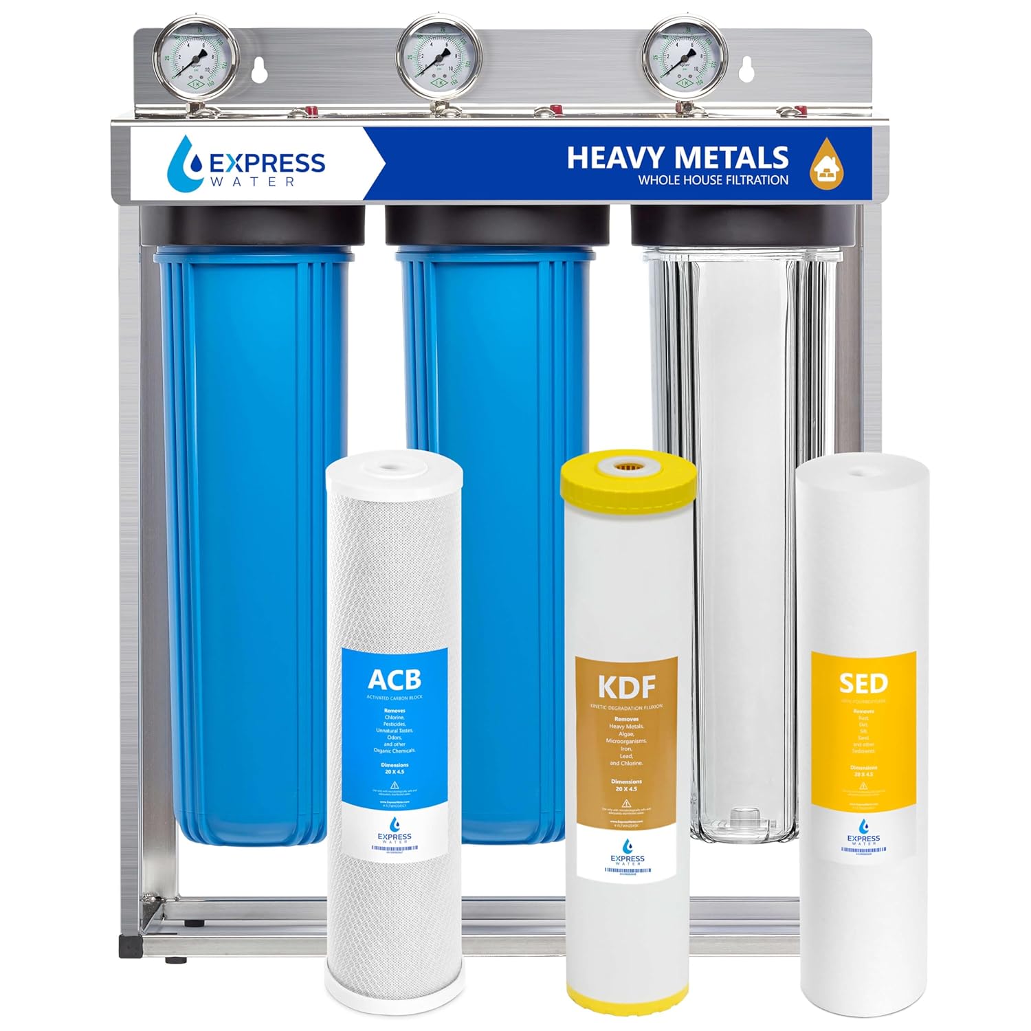 Whole House Water Filter System HEAVY METAL 3-Stage review