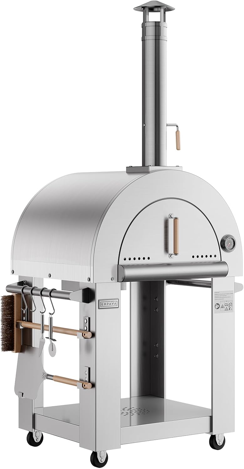 Wood-Fire Pizza Oven 38.6 Inch Silver review