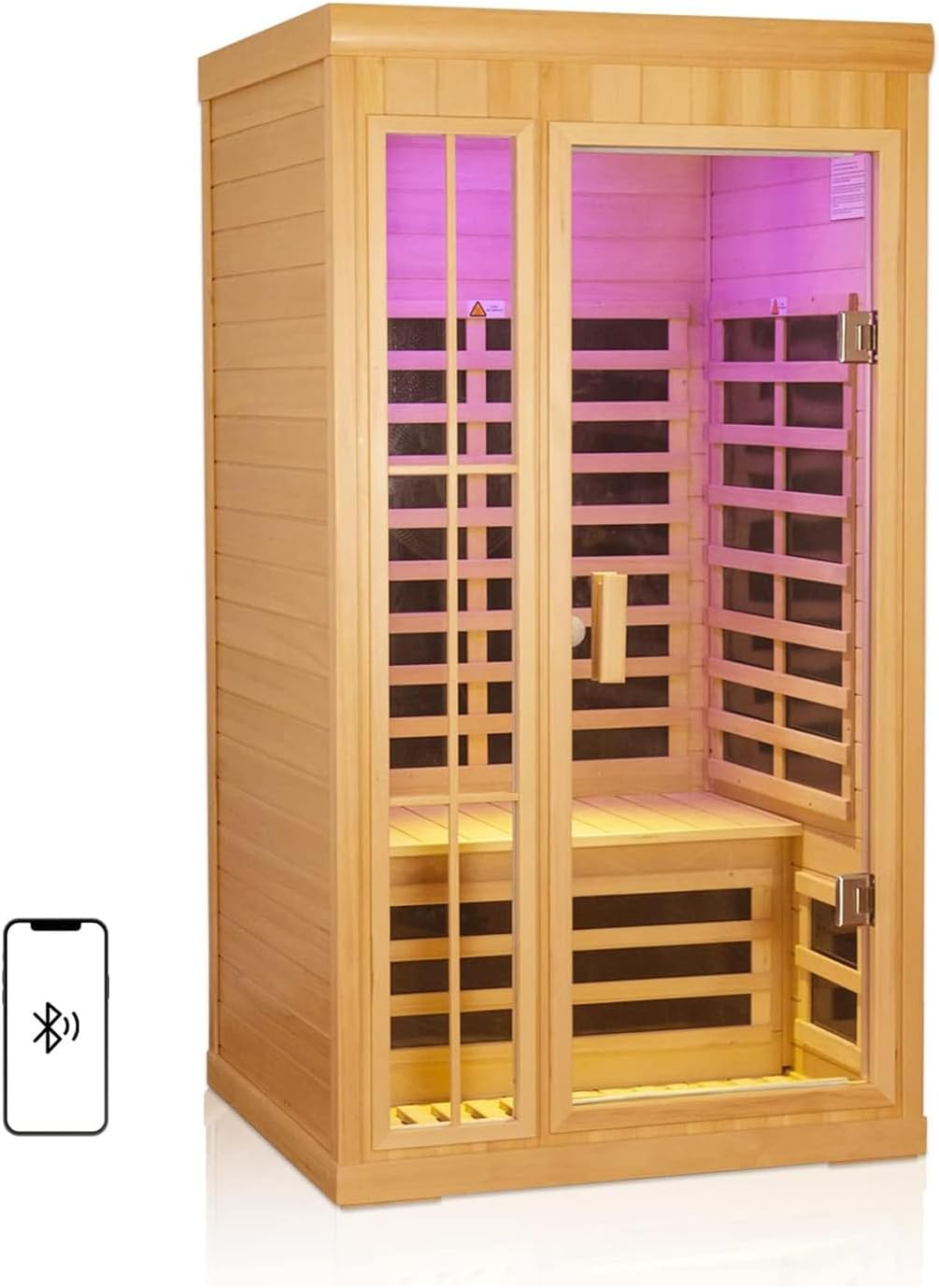 1-2 Person Infrared Sauna Hemlock Wood review