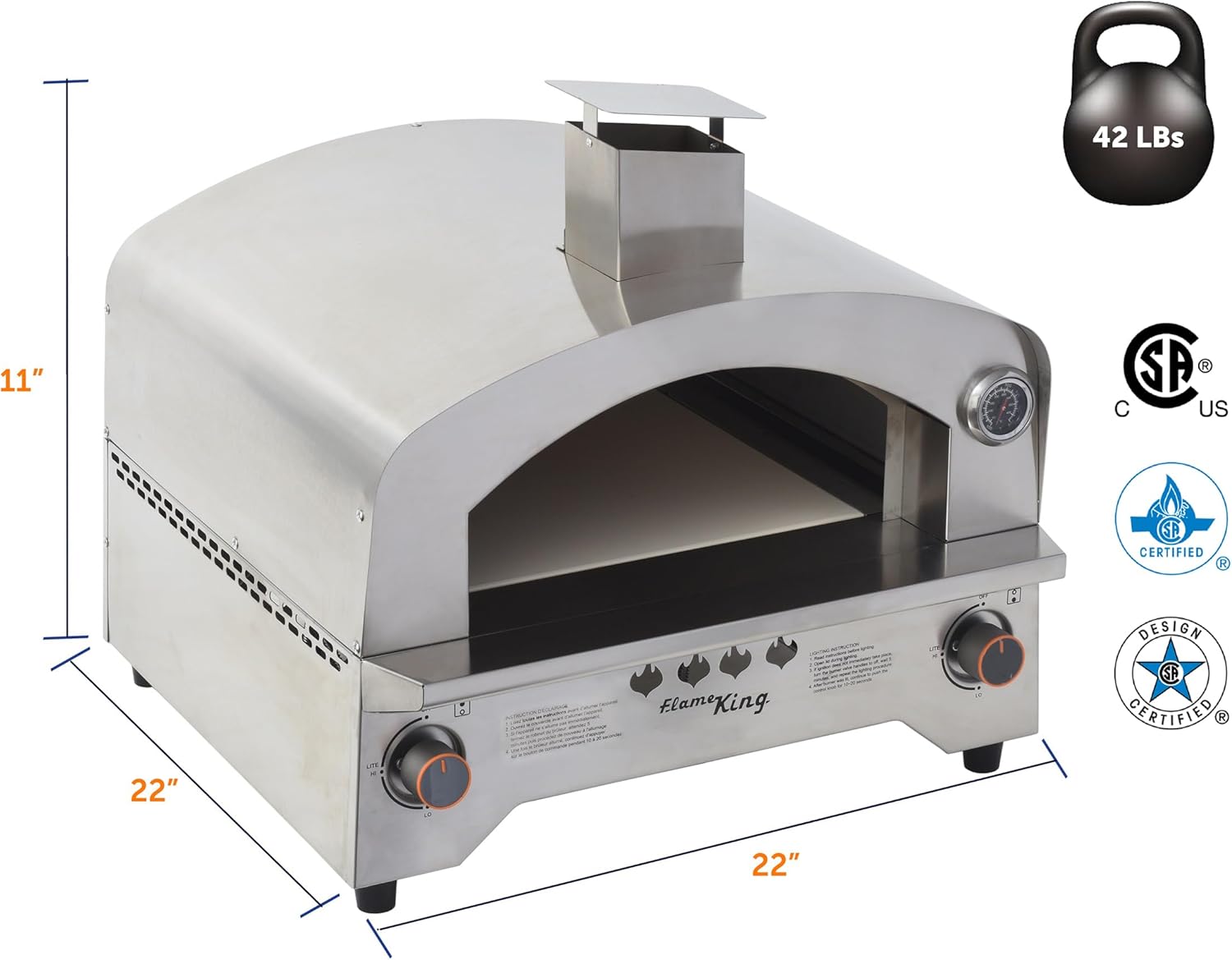 Flame King Propane Pizza & Food Outdoor Oven review