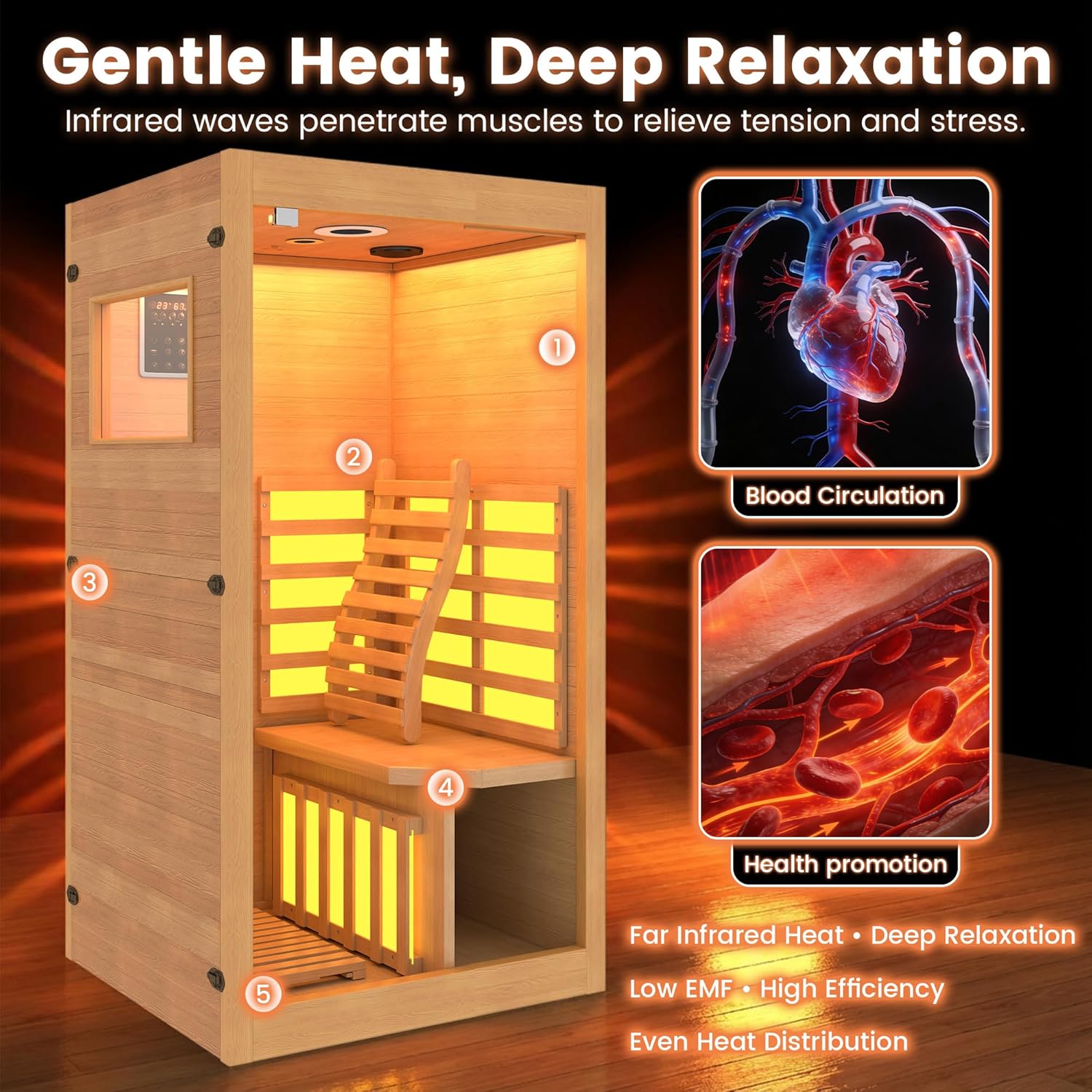 Infrared Sauna 1 Person Red Light Sauna review