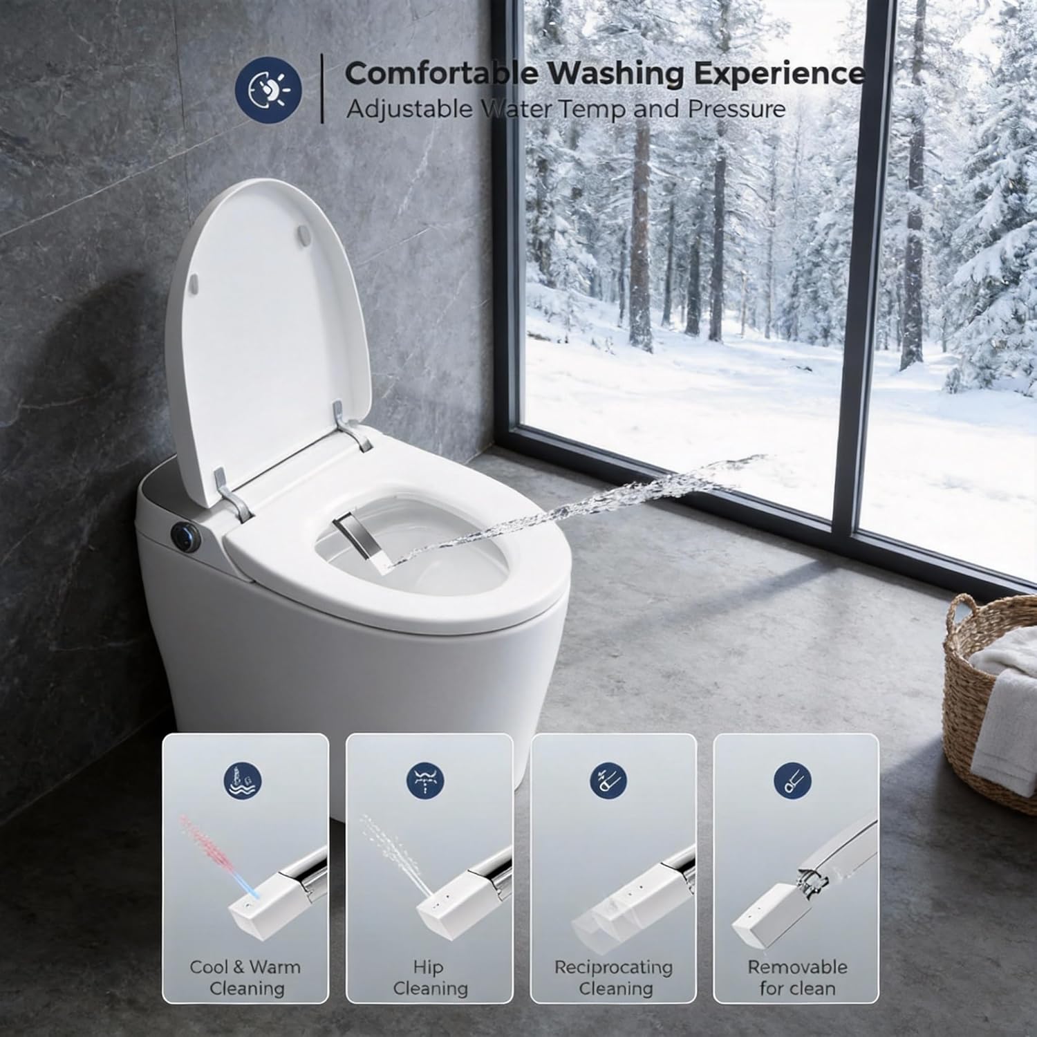 VANCOCO Smart Toilets with Built-in Bidet review